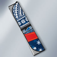 New Zealand Fairy Penguin Korora Christmas Auto Sun Shade Maori Inspired Knitted Patterns LT9 - Polynesian Pride