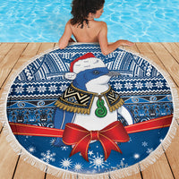 New Zealand Fairy Penguin Korora Christmas Beach Blanket Maori Inspired Knitted Patterns LT9 - Polynesian Pride
