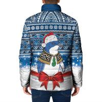 New Zealand Fairy Penguin Korora Christmas Padded Jacket Maori Inspired Knitted Patterns LT9 - Polynesian Pride
