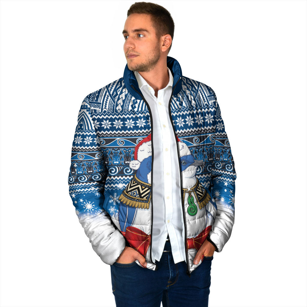 New Zealand Fairy Penguin Korora Christmas Padded Jacket Maori Inspired Knitted Patterns LT9 - Polynesian Pride