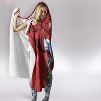 Funny Santa Riding Shark Hooded Blanket Polynesian Tribal Christmas Spirit LT9 - Polynesian Pride
