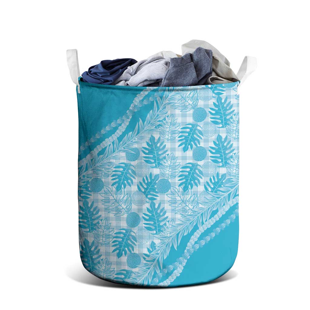 Hawaii Breadfruit Palaka Laundry Basket Polu Maile Lei LT9 - Polynesian Pride