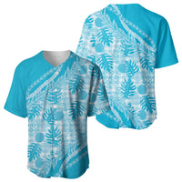Hawaii Breadfruit Palaka Baseball Jersey Polu Maile Lei LT9 - Polynesian Pride