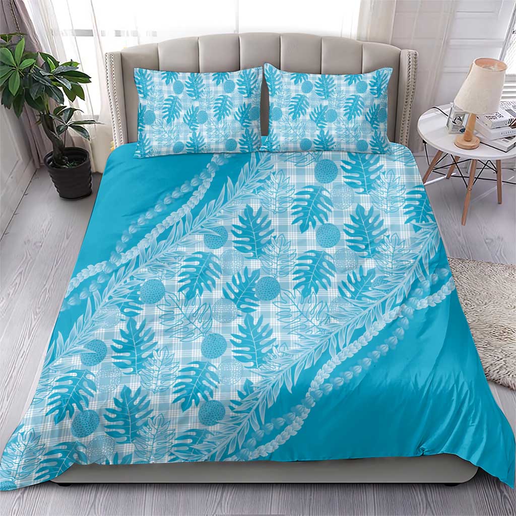 Hawaii Breadfruit Palaka Bedding Set Polu Maile Lei LT9 - Polynesian Pride
