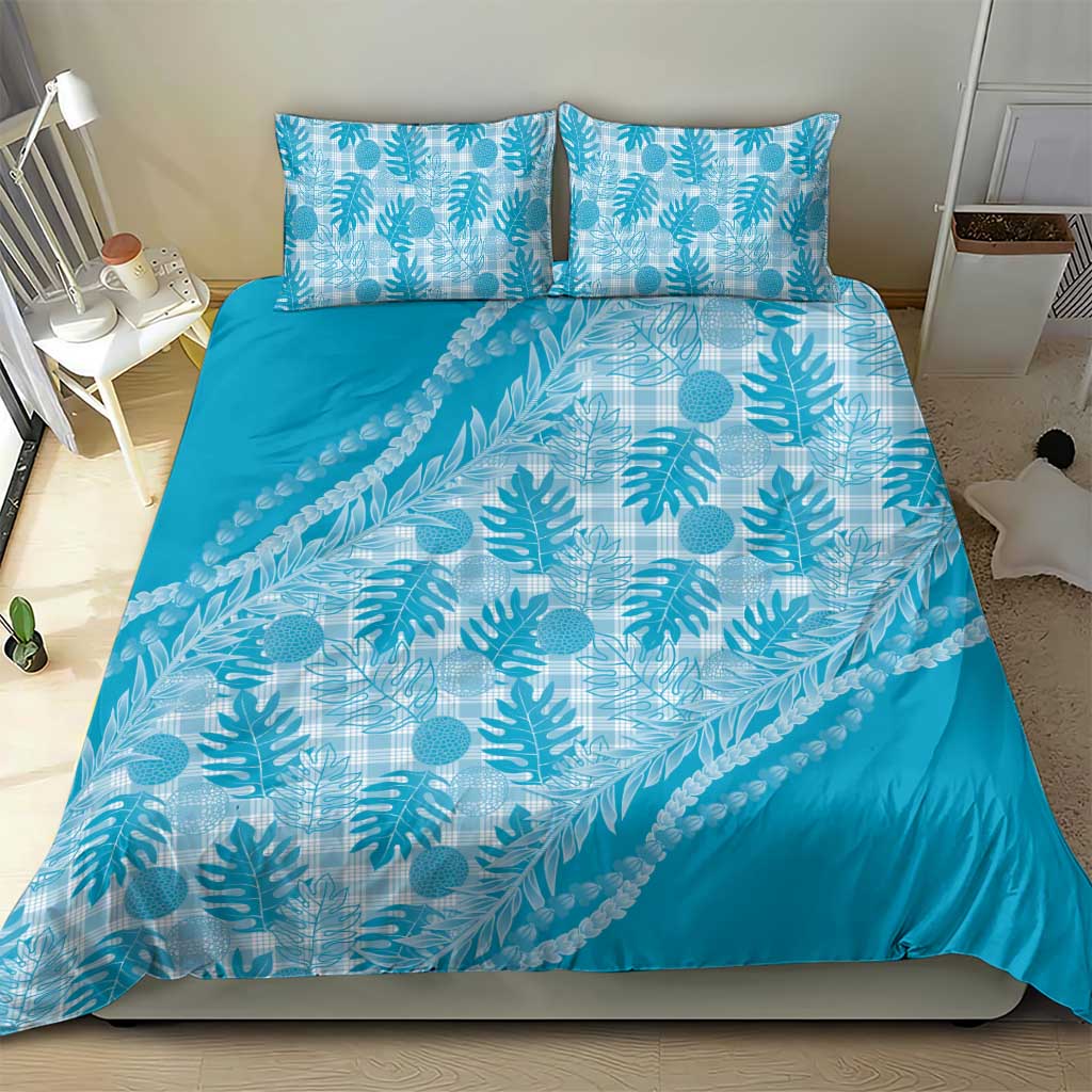 Hawaii Breadfruit Palaka Bedding Set Polu Maile Lei LT9 - Polynesian Pride