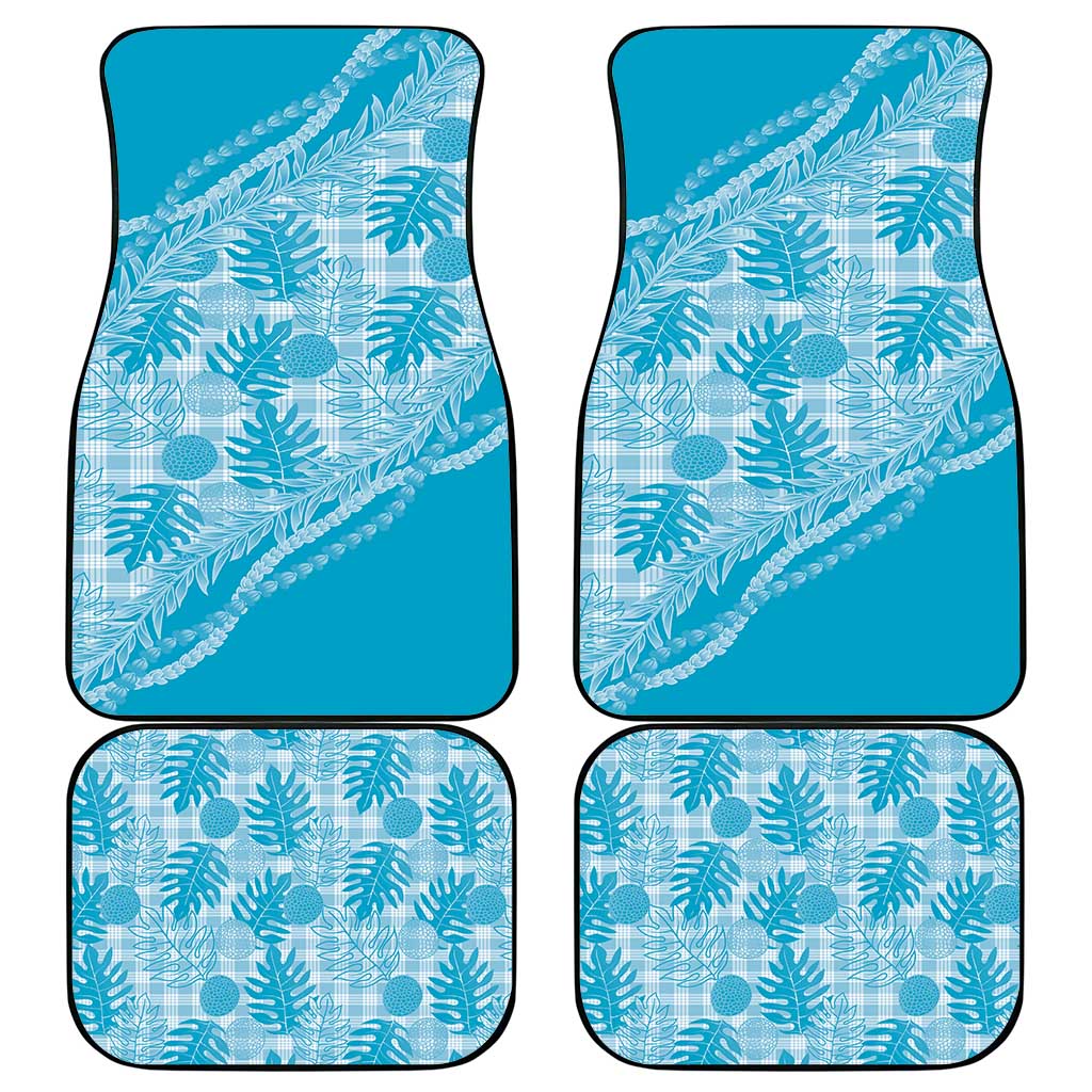 Hawaii Breadfruit Palaka Car Mats Polu Maile Lei LT9 - Polynesian Pride