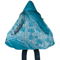 Hawaii Breadfruit Palaka Cloak Polu Maile Lei LT9 Unisex Blue - Polynesian Pride