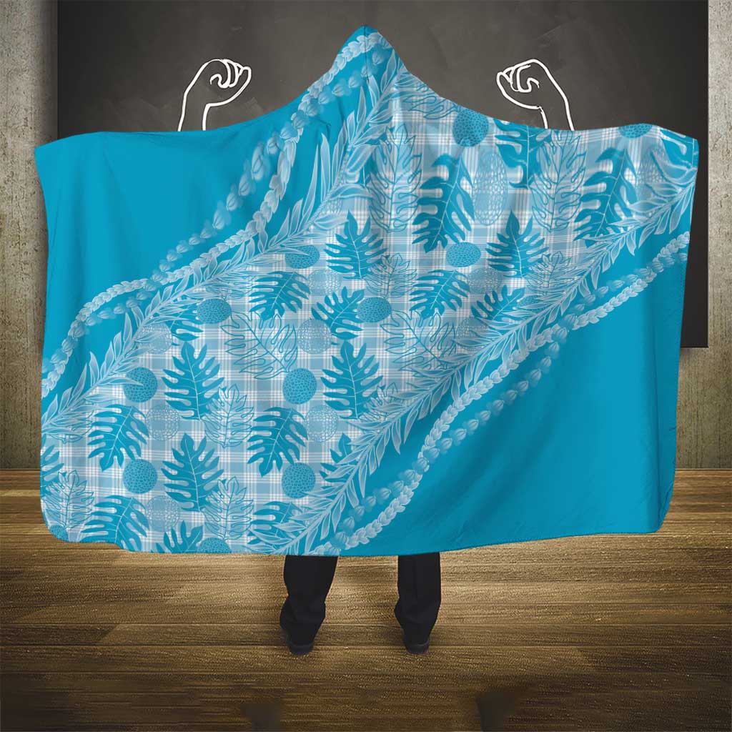 Hawaii Breadfruit Palaka Hooded Blanket Polu Maile Lei LT9 - Polynesian Pride