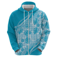 Hawaii Breadfruit Palaka Hoodie Polu Maile Lei LT9 - Polynesian Pride