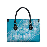 Hawaii Breadfruit Palaka Leather Bag Polu Maile Lei LT9 - Polynesian Pride