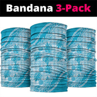 Hawaii Breadfruit Palaka Neck Gaiter Polu Maile Lei LT9 package One Size: 25*50cm Blue - Polynesian Pride