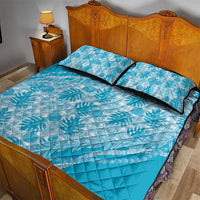 Hawaii Breadfruit Palaka Quilt Bed Set Polu Maile Lei LT9 - Polynesian Pride