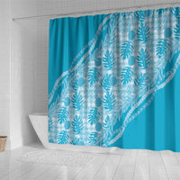 Hawaii Breadfruit Palaka Shower Curtain Polu Maile Lei LT9 - Polynesian Pride