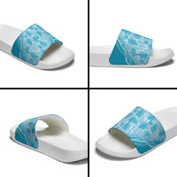 Hawaii Breadfruit Palaka Slide Sandals Polu Maile Lei LT9 - Polynesian Pride