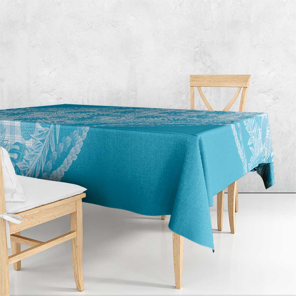 Hawaii Breadfruit Palaka Tablecloth Polu Maile Lei LT9 - Polynesian Pride