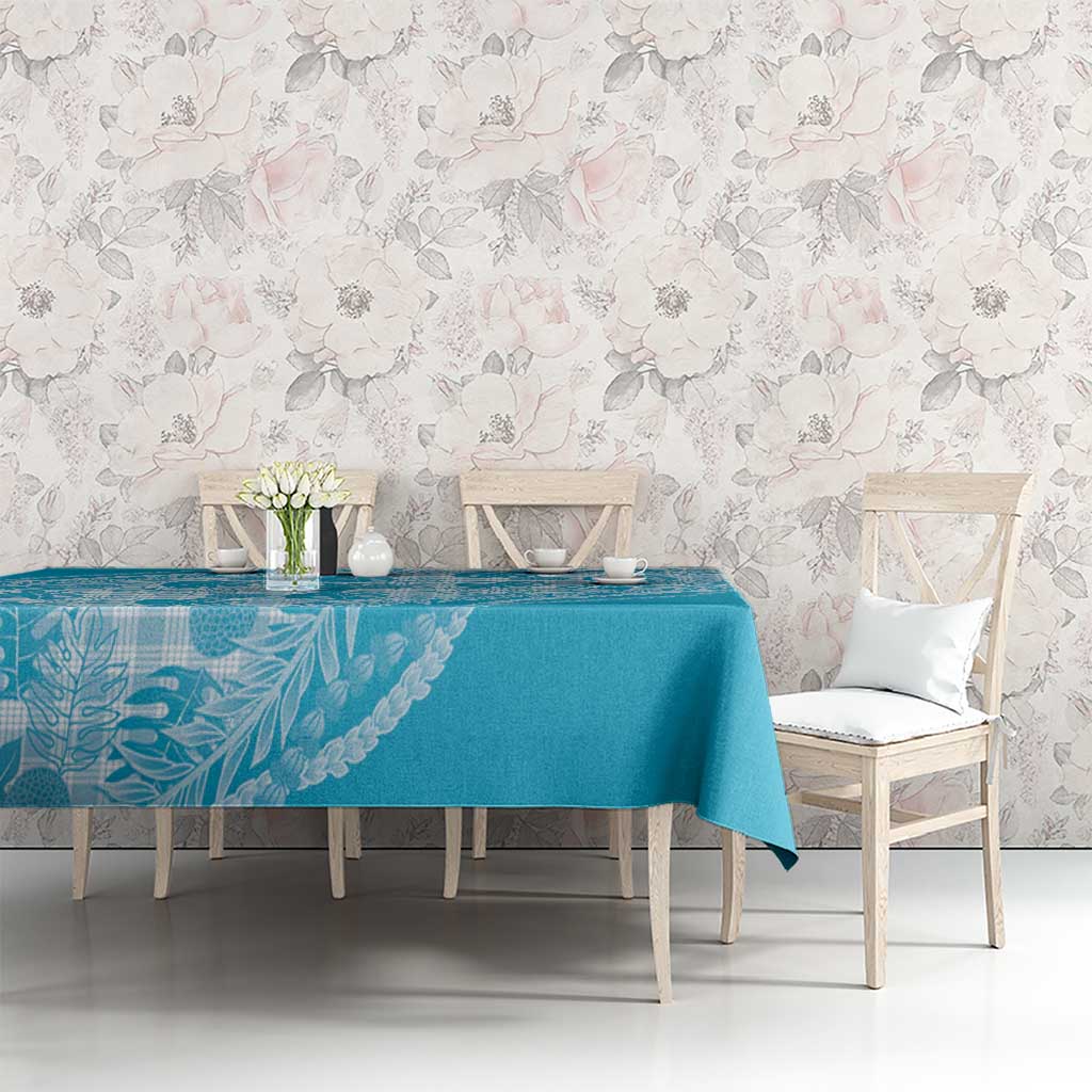Hawaii Breadfruit Palaka Tablecloth Polu Maile Lei LT9 - Polynesian Pride