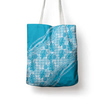 Hawaii Breadfruit Palaka Tote Bag Polu Maile Lei LT9 - Polynesian Pride
