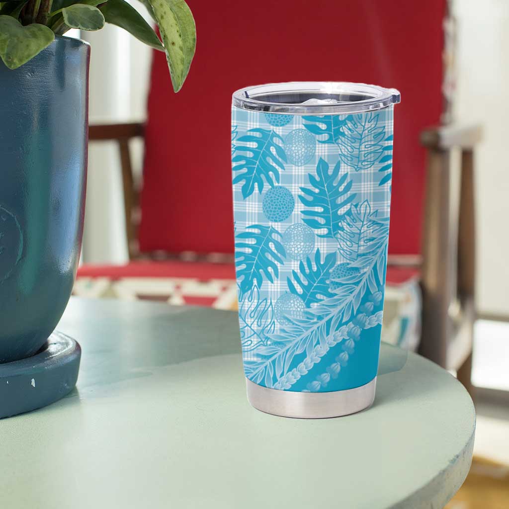 Hawaii Breadfruit Palaka Tumbler Cup Polu Maile Lei LT9 - Polynesian Pride