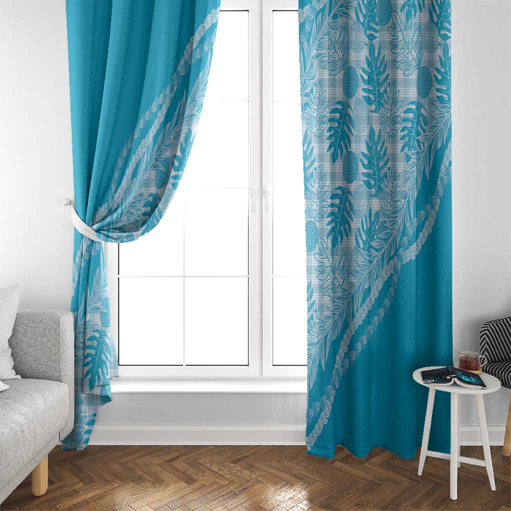 Hawaii Breadfruit Palaka Window Curtain Polu Maile Lei LT9 - Polynesian Pride