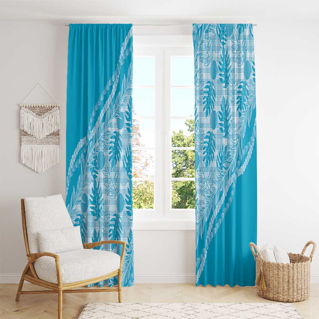 Hawaii Breadfruit Palaka Window Curtain Polu Maile Lei LT9 - Polynesian Pride