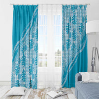 Hawaii Breadfruit Palaka Window Curtain Polu Maile Lei LT9 - Polynesian Pride