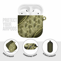 Hawaii Breadfruit Palaka AirPods Case Omaomao Maile Lei LT9 - Polynesian Pride