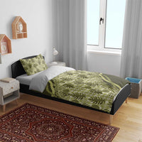 Hawaii Breadfruit Palaka Bedding Set Omaomao Maile Lei LT9 - Polynesian Pride
