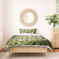 Hawaii Breadfruit Palaka Bedding Set Omaomao Maile Lei LT9 - Polynesian Pride
