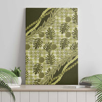 Hawaii Breadfruit Palaka Canvas Wall Art Omaomao Maile Lei LT9 - Polynesian Pride