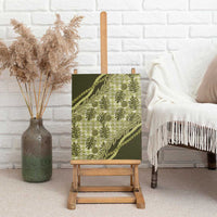 Hawaii Breadfruit Palaka Canvas Wall Art Omaomao Maile Lei LT9 - Polynesian Pride
