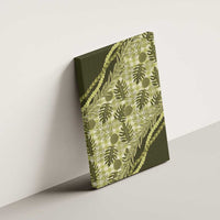 Hawaii Breadfruit Palaka Canvas Wall Art Omaomao Maile Lei LT9 - Polynesian Pride