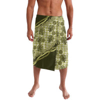 Hawaii Breadfruit Palaka Lavalava Omaomao Maile Lei LT9 Green - Polynesian Pride
