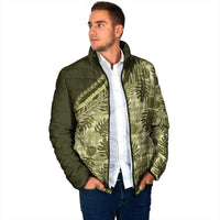 Hawaii Breadfruit Palaka Padded Jacket Omaomao Maile Lei LT9 - Polynesian Pride