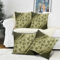 Hawaii Breadfruit Palaka Pillow Cover Omaomao Maile Lei LT9 - Polynesian Pride