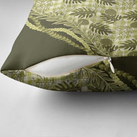 Hawaii Breadfruit Palaka Pillow Cover Omaomao Maile Lei LT9 - Polynesian Pride