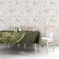 Hawaii Breadfruit Palaka Tablecloth Omaomao Maile Lei LT9 - Polynesian Pride