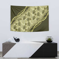 Hawaii Breadfruit Palaka Tapestry Omaomao Maile Lei LT9 - Polynesian Pride