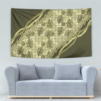 Hawaii Breadfruit Palaka Tapestry Omaomao Maile Lei LT9 - Polynesian Pride