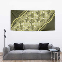 Hawaii Breadfruit Palaka Tapestry Omaomao Maile Lei LT9 - Polynesian Pride