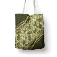 Hawaii Breadfruit Palaka Tote Bag Omaomao Maile Lei LT9 - Polynesian Pride