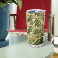 Hawaii Breadfruit Palaka Tumbler Cup Omaomao Maile Lei LT9 - Polynesian Pride