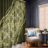 Hawaii Breadfruit Palaka Window Curtain Omaomao Maile Lei LT9 - Polynesian Pride