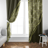 Hawaii Breadfruit Palaka Window Curtain Omaomao Maile Lei LT9 - Polynesian Pride