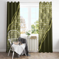 Hawaii Breadfruit Palaka Window Curtain Omaomao Maile Lei LT9 - Polynesian Pride