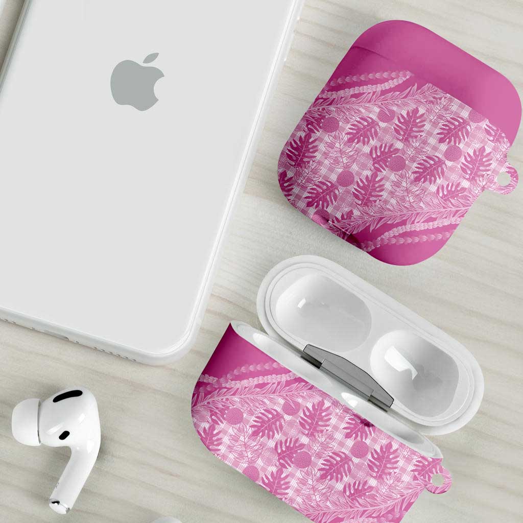 Hawaii Breadfruit Palaka AirPods Case Omaomao Ulaula Maile Lei LT9 - Polynesian Pride