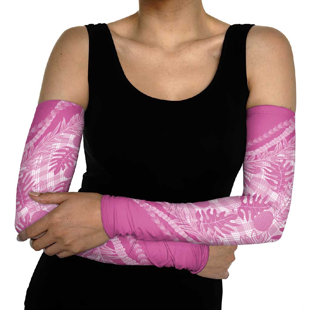 Hawaii Breadfruit Palaka Arm Sleeves Omaomao Ulaula Maile Lei LT9 - Polynesian Pride