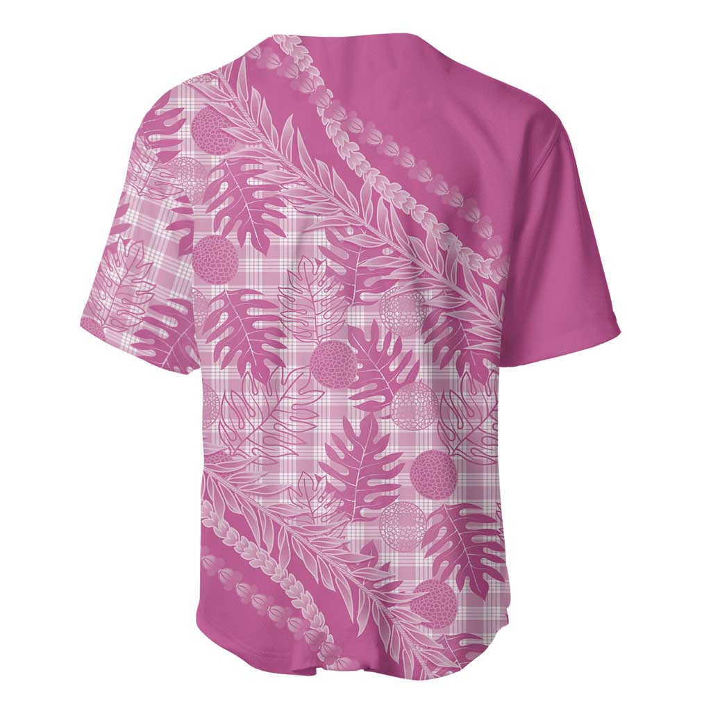Hawaii Breadfruit Palaka Baseball Jersey Omaomao Ulaula Maile Lei LT9 - Polynesian Pride