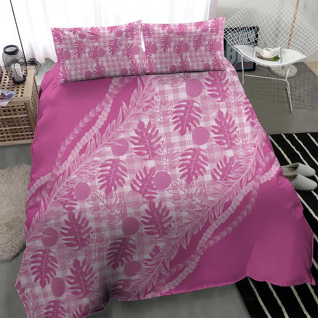 Hawaii Breadfruit Palaka Bedding Set Omaomao Ulaula Maile Lei LT9 - Polynesian Pride