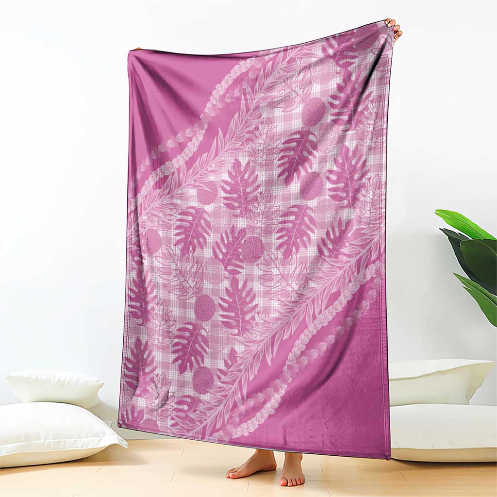 Hawaii Breadfruit Palaka Blanket Omaomao Ulaula Maile Lei LT9 - Polynesian Pride