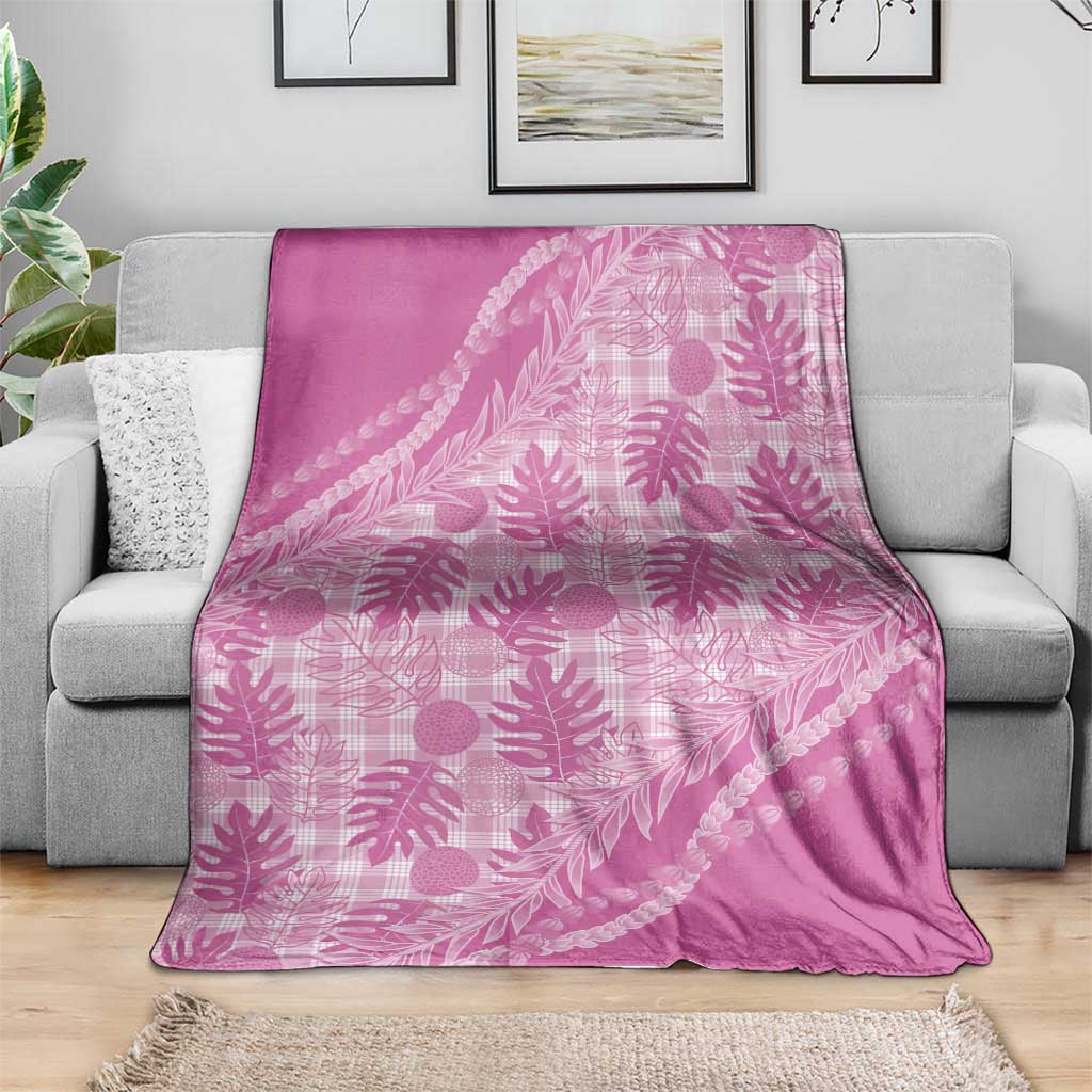 Hawaii Breadfruit Palaka Blanket Omaomao Ulaula Maile Lei LT9 - Polynesian Pride